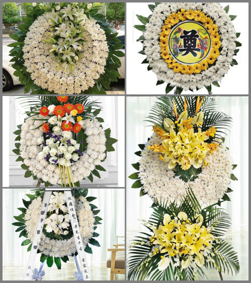 广东梅州市平远县上举镇龙文村花圈速递